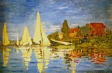 Claude Monet Canvas Paintings - Regatta At Argenteuil